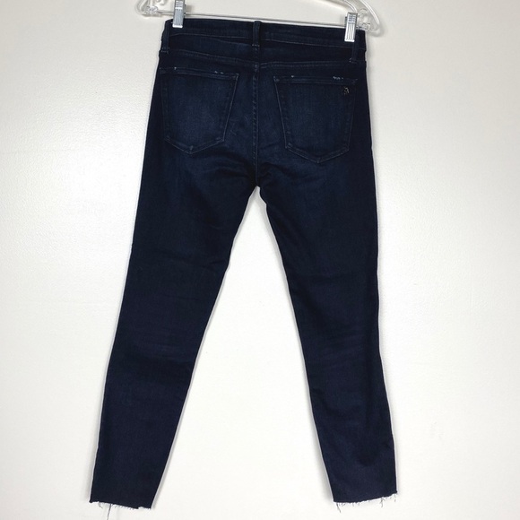 𝅺BLACK ORCHID Noah Ankle Fray Dark Wash Distressed 26 - Picture 5 of 8